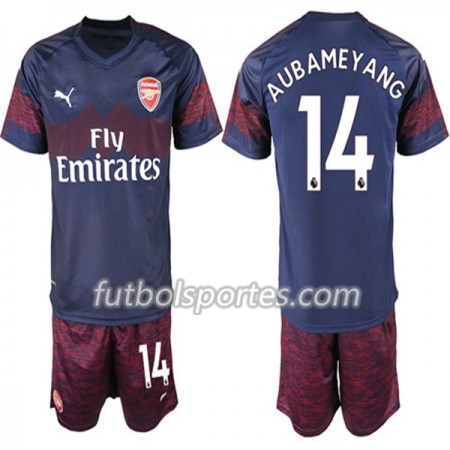 Camisetas Arsenal Pierre-Emerick Aubameyang 14 Niño Segunda Equipacion 2018/2019